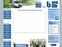 Tablet Screenshot of buergerbus-overath.de